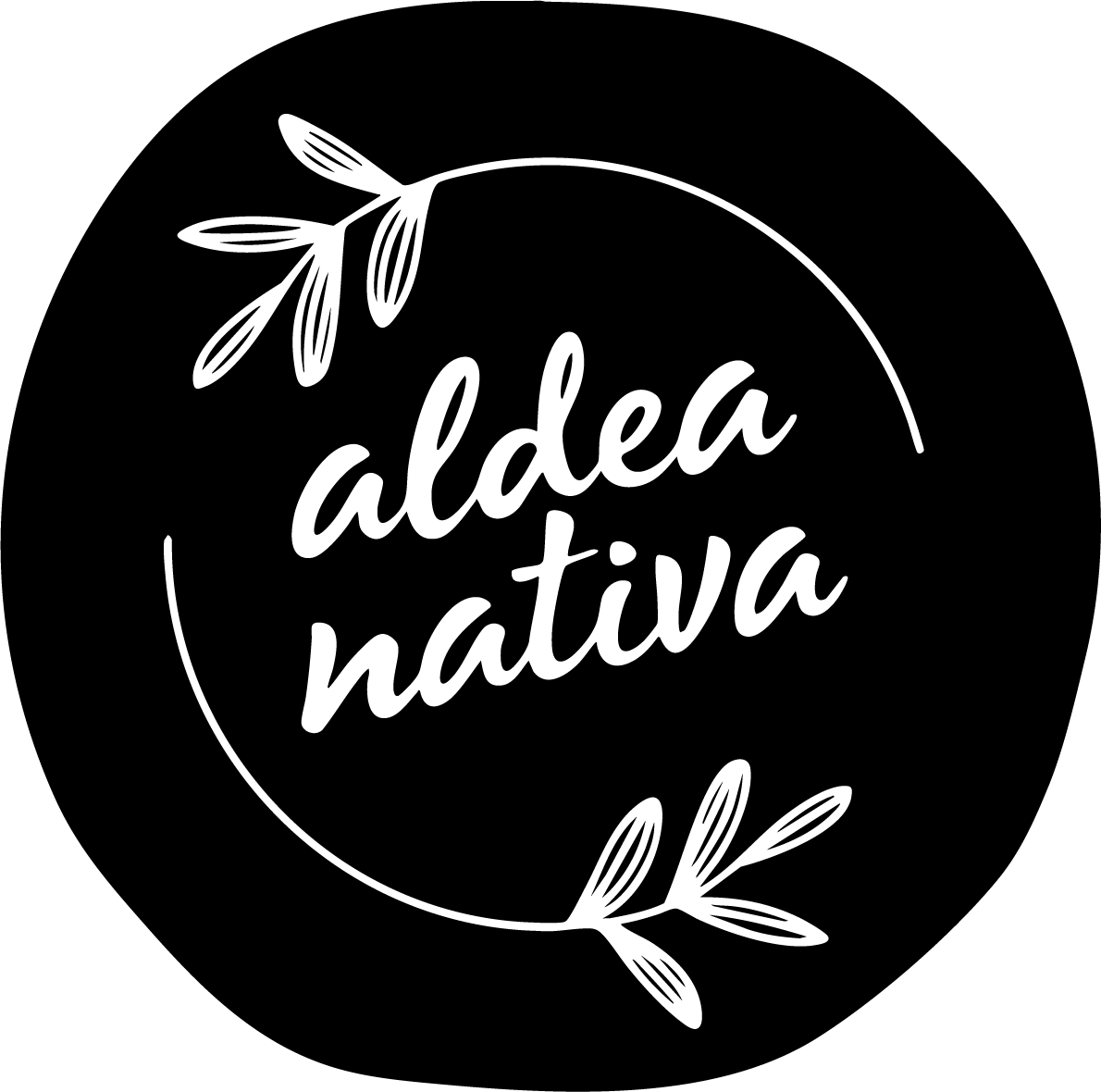 Logo de Aldea Nativa, marca de alimentación natural y productos saludables.
