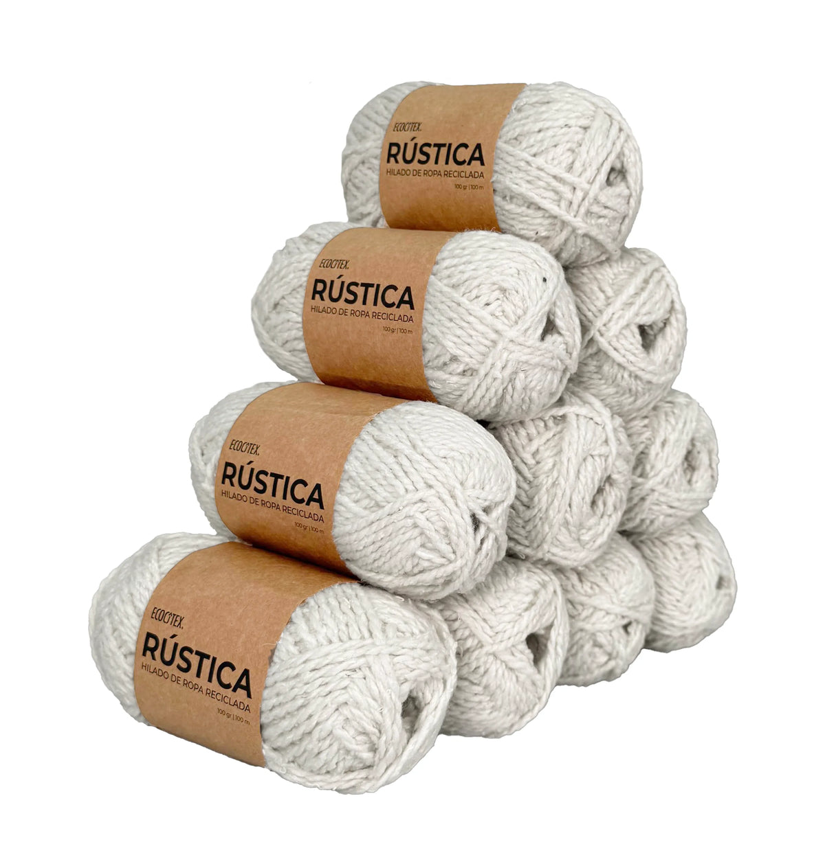 Pack de 10 Ovillo Rústica - Blanco